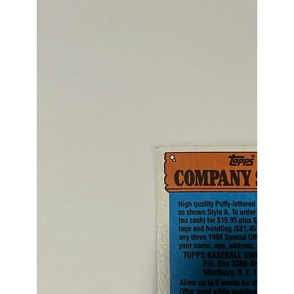 1989 Topps Baseball Promo Card Sweatshirt Offer - Picture 2 of 6